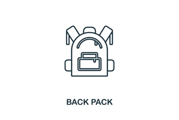 Back Pack Icon: A Versatile Graphic Design Asset for Local Business Branding