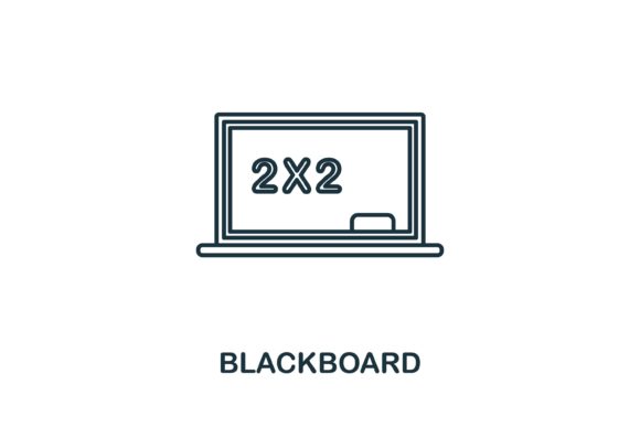 Blackboard Icon: A Versatile Graphic for Handmade and Print Projects