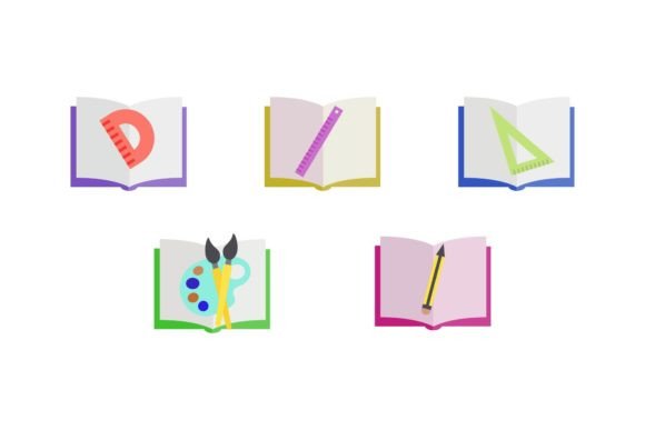 Book Education School: A Versatile Graphic Design Asset for Creative Projects