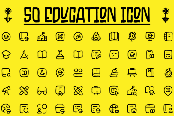 EDUCATION ICON PACK – A Versatile Graphic Design Asset for Creative Projects