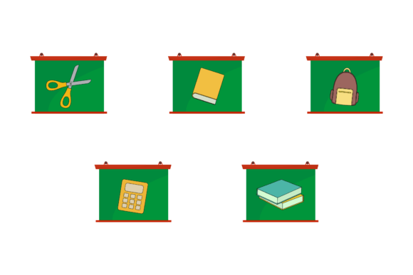 Education School Board Graphics: A Versatile Icon Set for Modern Branding