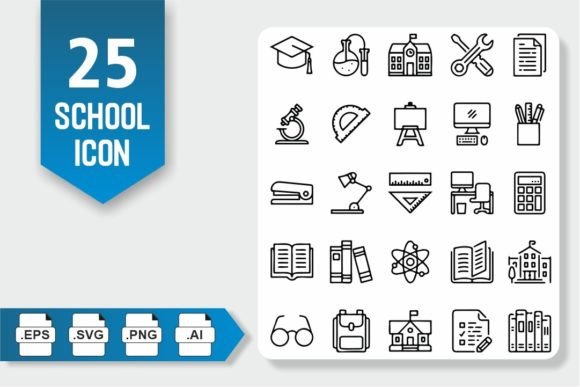 Enhancing Branding with the School Education Icon Set