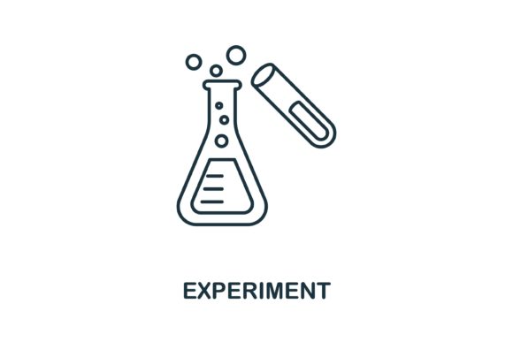 Experiment Icon: A Versatile Embroidery Design for Creative Projects