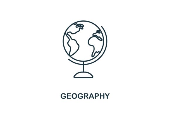 Geography Icon: A Versatile Graphic Design Asset for Local Business Branding