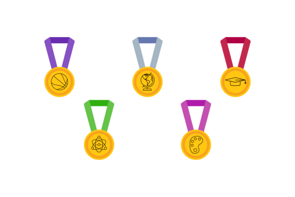 Medal School Education – A Versatile Graphic Design Asset for Creative Projects
