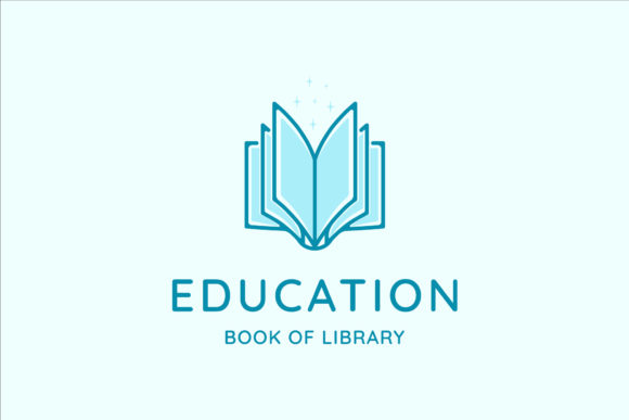 Modern Book Logo Vector Illustration: A Versatile Graphic Design Asset for Crafters