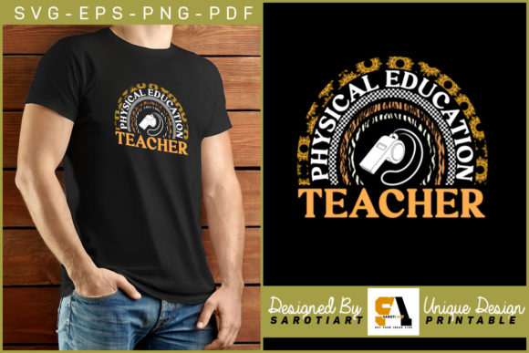 Physical Education Teacher Sublimation: A Graphic Design Asset for Crafts and Local Business Branding