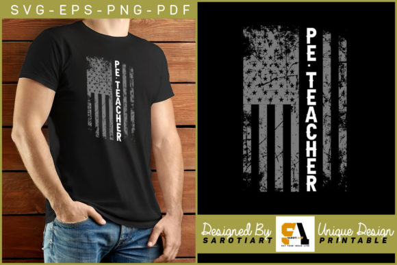 Physical Education Teacher with USA Flag – A Crafts Graphic Asset Review