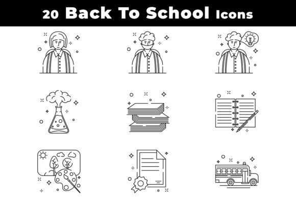 School and Education Icons: A Designer’s Review for Local Business Branding