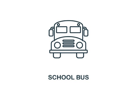 School Bus Icon: A Versatile Graphic Design Asset for Content Publishing