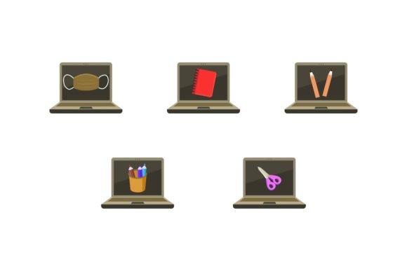School Laptop Education Graphic Design Asset Review for Digital Sellers