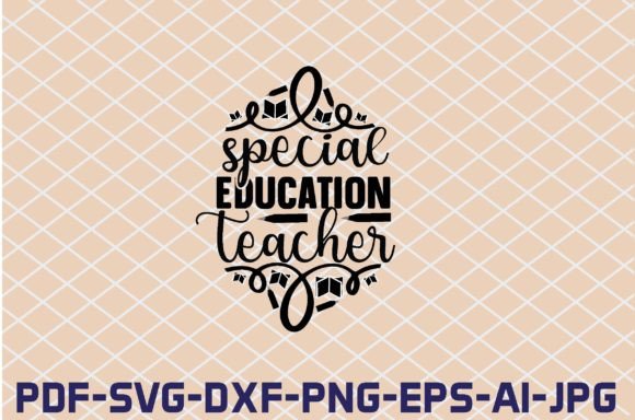 Special Education Teacher SVG Cut Files for Real Embroidery Projects