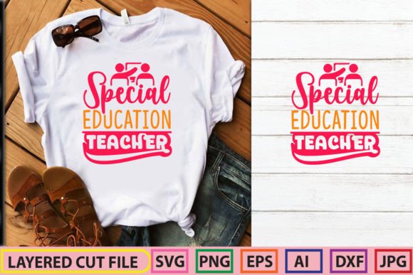 Special Education Teacher SVG Design: A Versatile Graphic for T-Shirt Creations