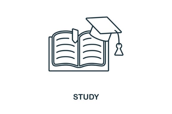 Study Icon: A Versatile Graphic for Creative Design Projects