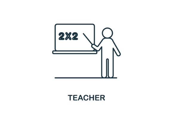 Teacher Icon: A Versatile Graphic Design Asset for Branding and Marketing