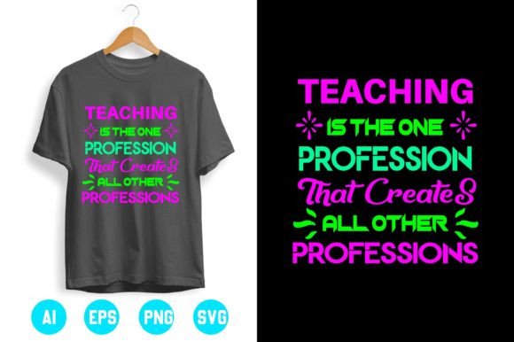 Teacher T-shirt Design 20: A Versatile Graphic for Handmade Creations