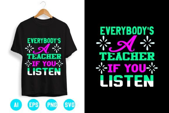 Teacher T-shirt Design 25: A Versatile Graphic for Modern Branding